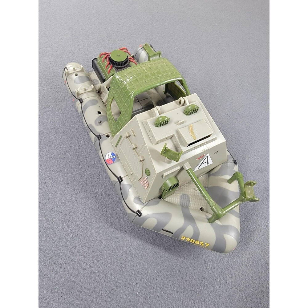 Vintage 1986 Lanard Toys Demon Hovercraft Boat Vehicle Military Toy Pat‎ Pending